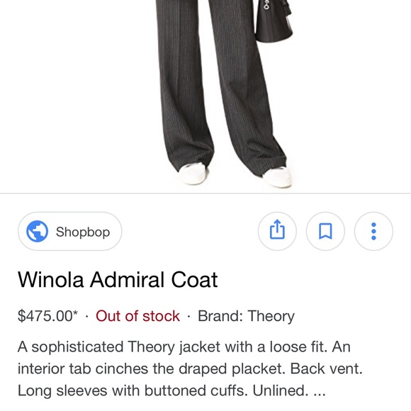 NWOT Theory Blazer Winola Admiral Cape Size 10 - Picture 3 of 7